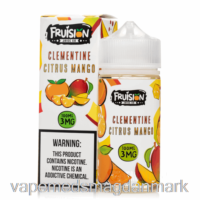 Vape Uden Nikotin Clementin Citrus Mango - Frugtjuice Co - 100ml 3mg